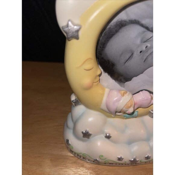 Hallmark Twinkle Twinkle Little Star Baby Photo Frame Moon & Stars - Picture 12 of 12